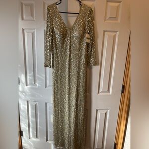 Gold & Silver Sequin Dress ✨